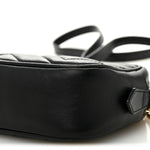 Calfskin Matelasse Mini GG Marmont Chain Shoulder Bag Black