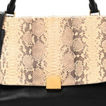 Snakeskin Suede Trapeze Brown
