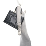Calfskin Archicannage Large Essential Tote Black