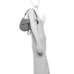 Oblique Saddle Bag Blue