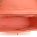 Caviar Quilted Handy Box Vanity Case Orange