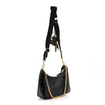 Patent Naplak Re-Edition 2005 Shoulder Bag With Charm Black