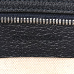 GG Supreme Monogram Textured Dollar Calfskin Large Ophidia Tote Bag Black Blue