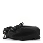 Nylon Brushed Calfskin Mini Sling Backpack  Black