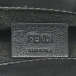 Vitello Plexiglass FF Embossed Mini Fendi Sunshine Shopper Tote Black