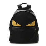Nylon Vitello Elite Monster Eyes Rounded Backpack Black Yellow