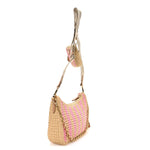 Yarn Raffia Effect Crochet Striped Re-Edition 2005 Shoulder Bag Naturale Petalo