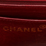 Lambskin Quilted Single Flap Shoulder Bag Black