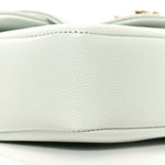 Shiny Caviar Mini Preppy Coco Shoulder Bag Light Blue