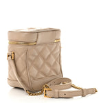 Grain de Poudre Quilted 80's Vanity Bag Dark Beige