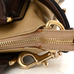Calfskin Double Handles Hobo Brown