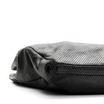 Calfskin Perforated Drill Tote Bag Black