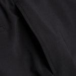 Metal Buckle Suit Pant - Black