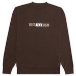 Mirrored Logo Crewneck - Deep Brown