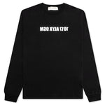 Mirrored Logo L/S Tee - Black