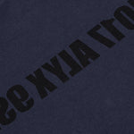 Mirrored Logo L/S Tee - Navy