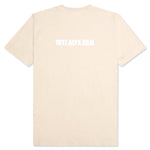 Studded Mirrored Logo Tee - Light Tan
