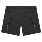 Cargo Pocket Swim Trunks - Black