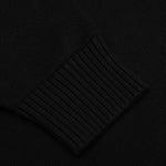 Treated Logo Crewneck Sweater - Black