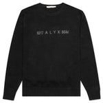 Treated Logo Crewneck Sweater - Black