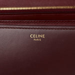 Box Calfskin Medium Classic Box Flap Bag Burgundy