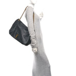 Lambskin Matelasse Monogram Large Jamie 4.3 Black