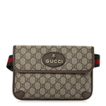 GG Supreme Monogram Neo Vintage Web Belt Bag Brown