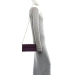 Patent Cannage Lady Dior Convertible Clutch Purple