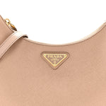 Saffiano Lux Re-Edition Mini Shoulder Bag Cammeo
