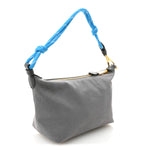 Canvas Gabardine Pouch Alluminio Celeste