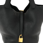 Taurillon Clemence Picotin Lock 22 MM Black