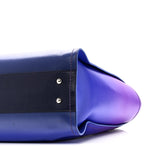 Shaded Calfskin Small Deauville Tote Purple Blue