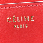 Box Calfskin Medium Classic Box Flap Bag Red