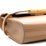 Smooth Calfskin Mini Manhattan Shoulder Bag  Natural Tan