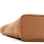 Vitello Daino Soft Mini Shoulder Bag Caramel