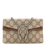 GG Supreme Monogram Super Mini Dionysus Shoulder Bag Taupe