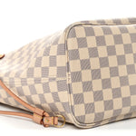 Damier Azur Neo Neverfull MM Rose Ballerine