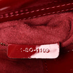 Patent Cannage Mini Lady Dior Red