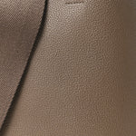 Soft Grained Calfskin Small Sangle Bucket Bag Taupe