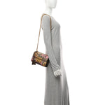 GG Supreme Monogram Bengal Small Padlock Shoulder Bag Beige Pink
