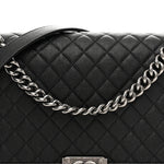 Caviar Quilted New Medium Boy Flap Black