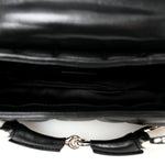 Nappa Vertical Matelasse Small Maxi Horsebit Chain Shoulder Bag Black