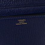 Chevre Mysore Medor 23 Clutch Bleu Encre