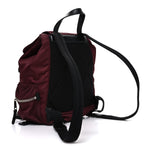 Nylon Medium Rucksack Backpack Burgundy Red