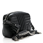 Soft Calfskin Diagramme Camera Bag Black