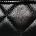 Lambskin Quilted Small Trendy CC Dual Handle Flap Bag Black