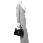 Patent Calfskin Monogram Cherrywood PM Black