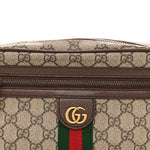 Soft GG Supreme Monogram Medium Ophidia Belt Bag Dark Brown
