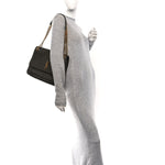 Grained Lambskin Monogram Large Niki Chain Satchel Light Musk