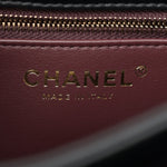 Lambskin Quilted Mini Trendy CC Dual Handle Flap Bag Black